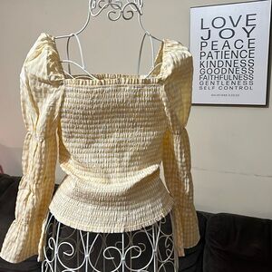 Yellow and white design 365 size medium 95% polyester 5% spandex made in China